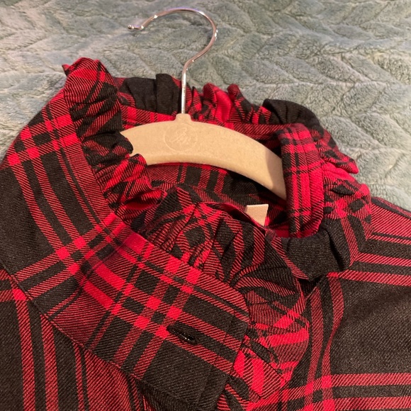 Soft Surroundungs Size 1X red/black plaid dress - Picture 8 of 12